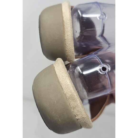 St John's Bay Women's Zion T-Strap Casual Sandal Size 12M Brown Faux Leather - Picture 8 of 11